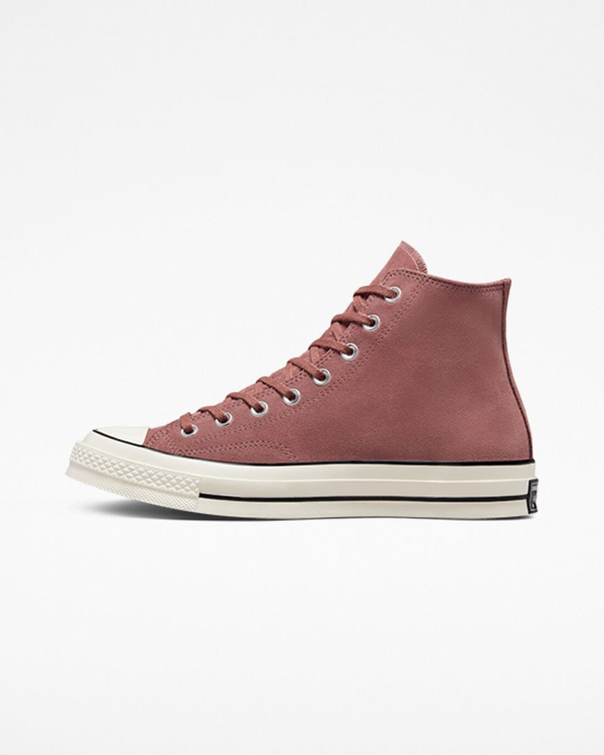 Tenisi Inalti Barbati Converse Chuck 70 Piele Intoarsa Visinii Negrii | RO DEXFL083